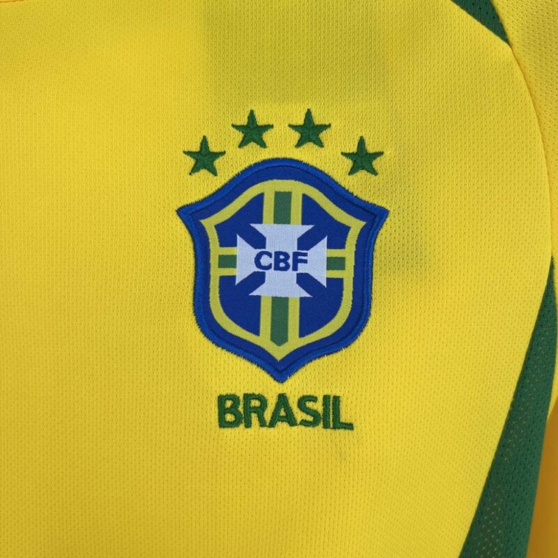 Brazil 2002 Home Retro Jersey - Image 6