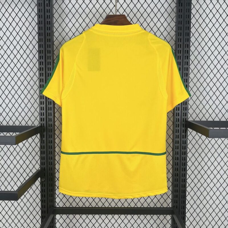 Brazil 2002 Home Retro Jersey - Image 2