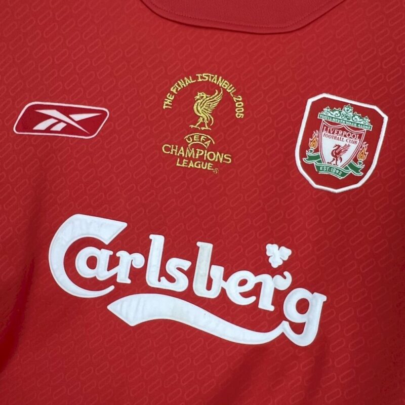 Liverpool 2005 Home Retro Jersey - Image 5