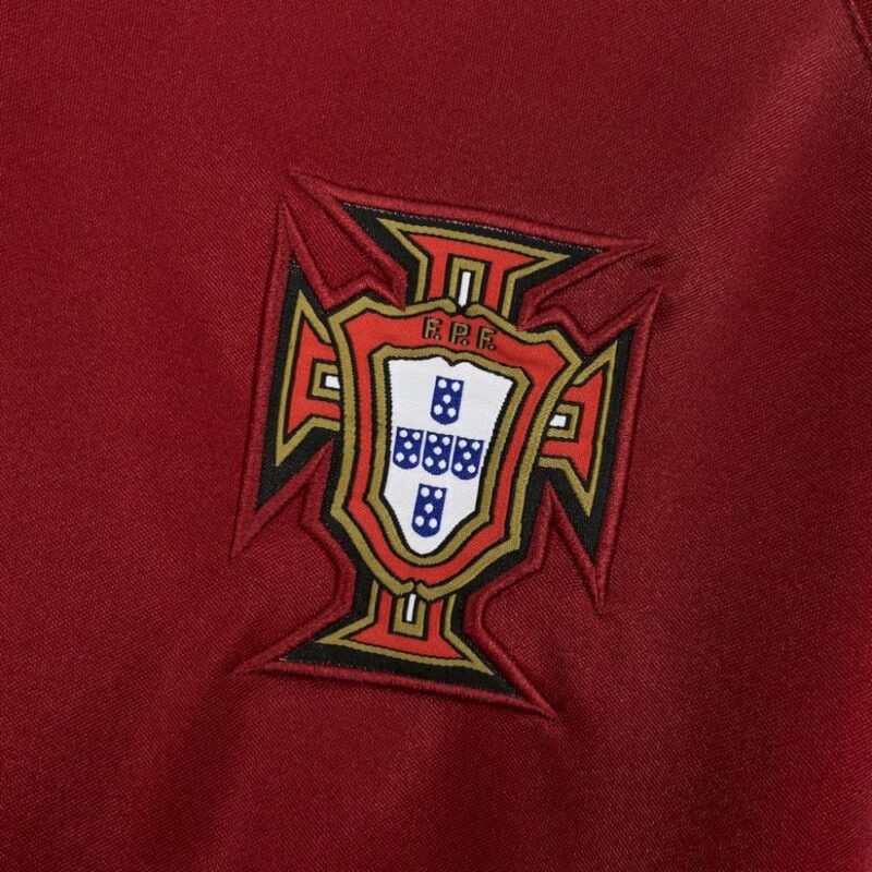 Portugal 1998 Home Retro Jersey - Image 5