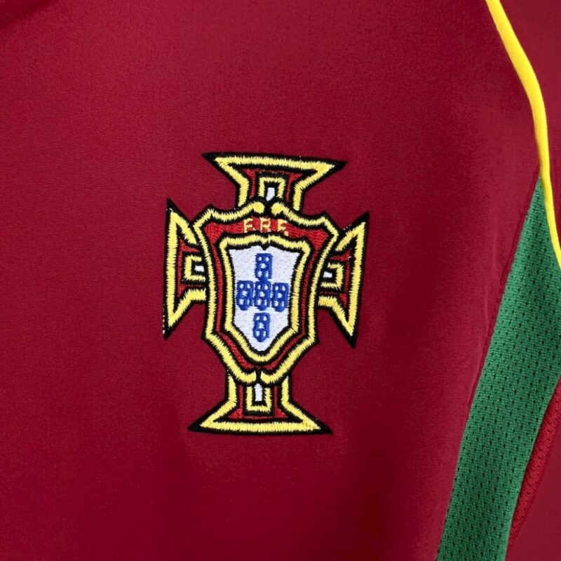 Portugal 2002 Home Retro Jersey - Image 4