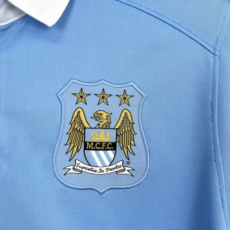 Manchester City 2015/16 Home Retro Jersey - Image 5