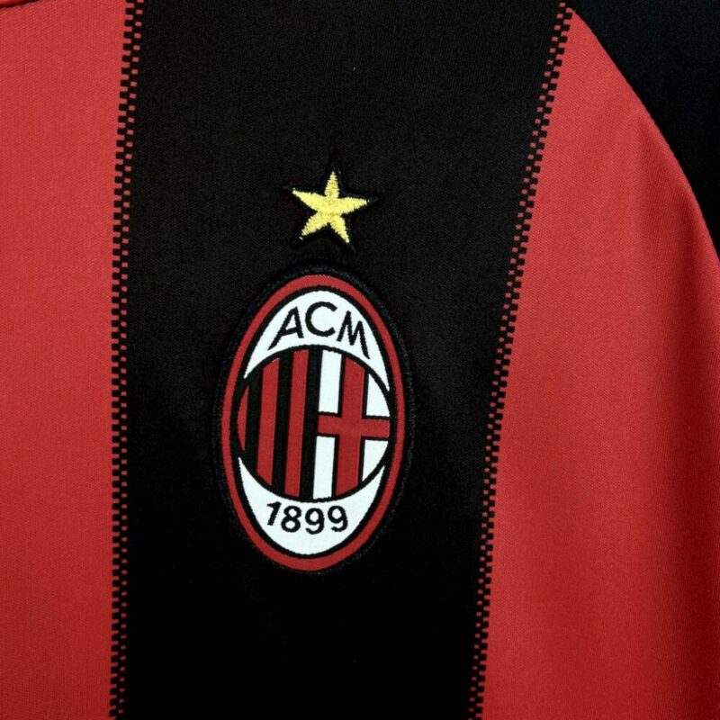 AC Milan 2010/11 Home Long Sleeves Retro Jersey - Image 7