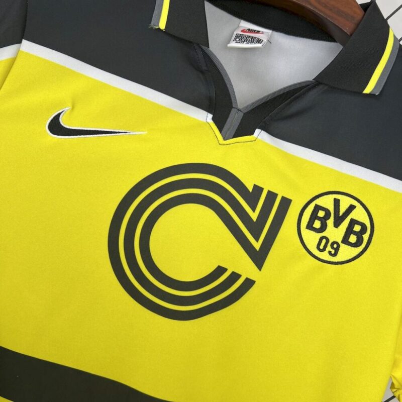 Borussia Dortmund 1996/97 Home Retro Jersey - Image 4