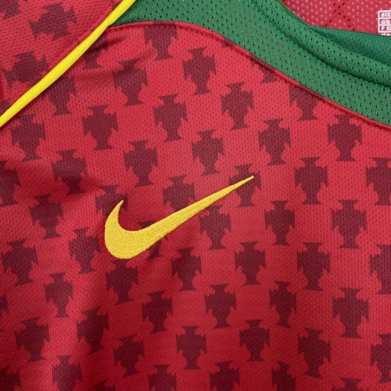 Portugal 2004 Home Retro Jersey - Image 5