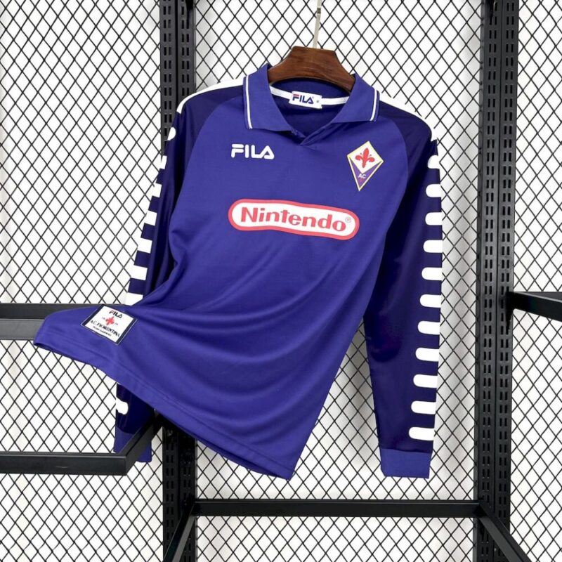 Fiorentina 1998/99 Home Long Sleeves Retro Jersey