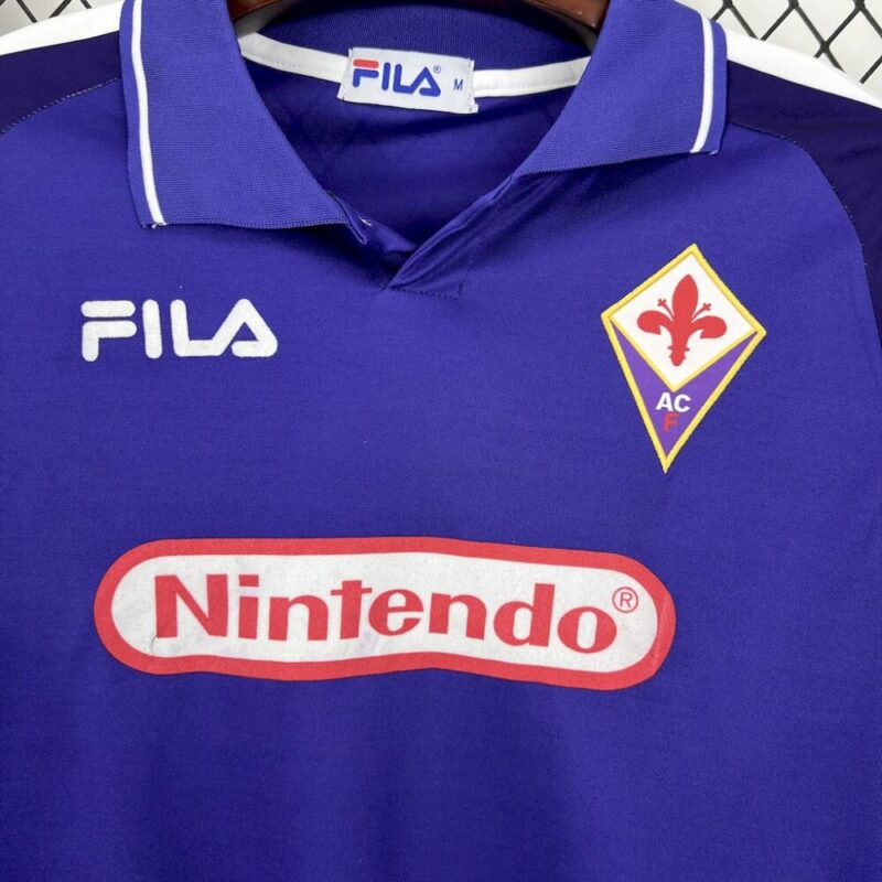 Fiorentina 1998/99 Home Long Sleeves Retro Jersey - Image 5