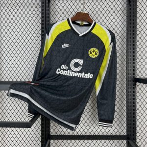 Borussia Dortmund 1995/96 Away Long Sleeves Retro Jersey