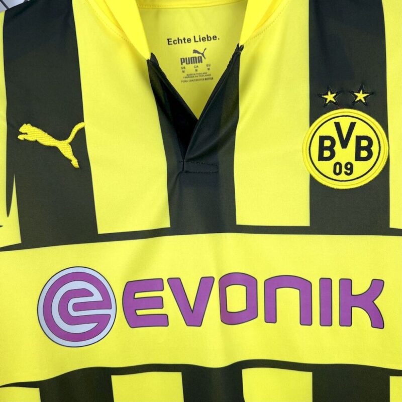 Borussia Dortmund 2012/13 Home Retro Jersey - Image 4