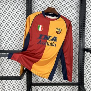 AS Roma 2001/02 Home Long Sleeve Retro Jersey