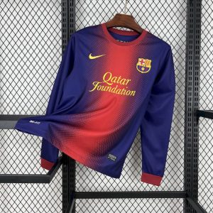 Barcelona 2012/13 Home Long Sleeves Retro Jersey
