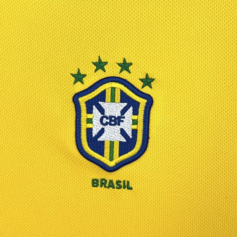 Brazil 1998 Home Retro Jersey - Image 5