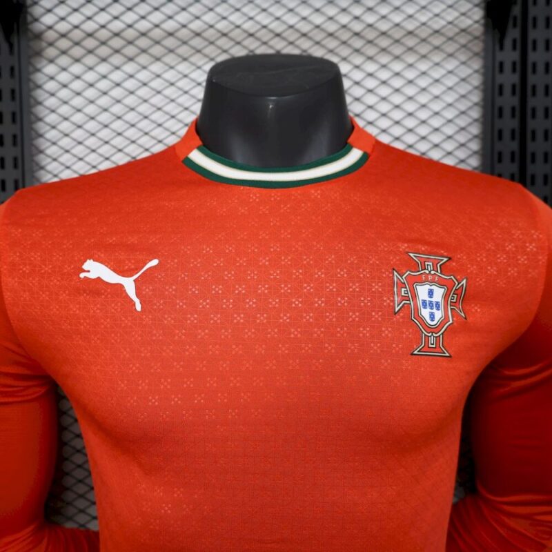 Portugal 2025/26 Home Long Sleeves Jersey Player Version - Image 7