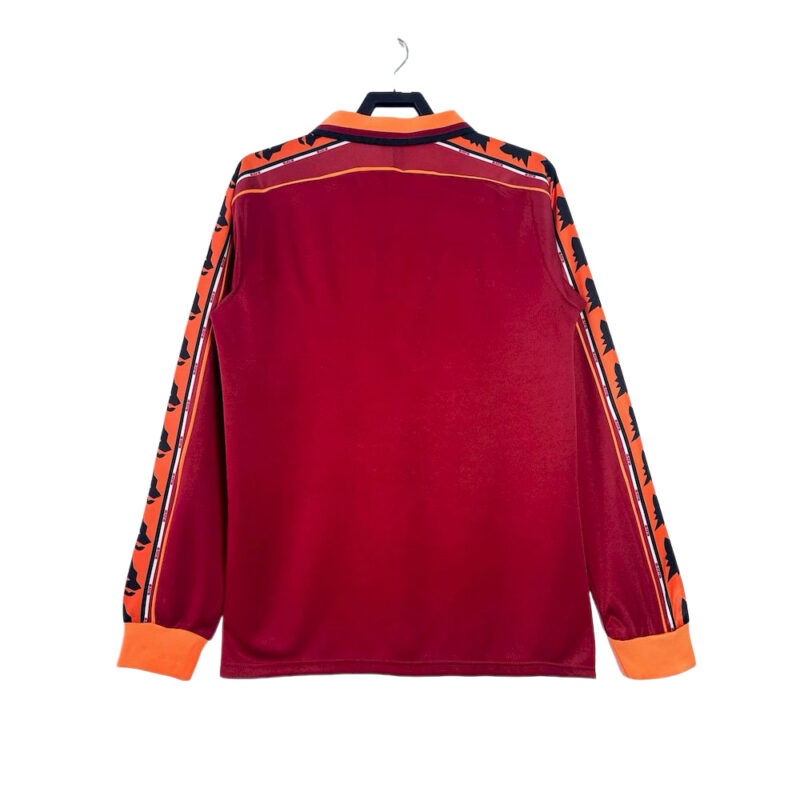 AS Roma 1998/99 Home Long Sleeve Retro Jersey - Image 2