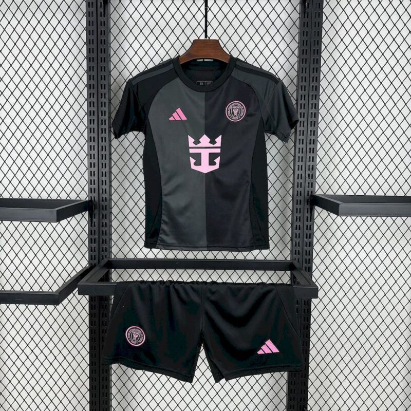 Inter Miami 2025/26 Away Kids Kit