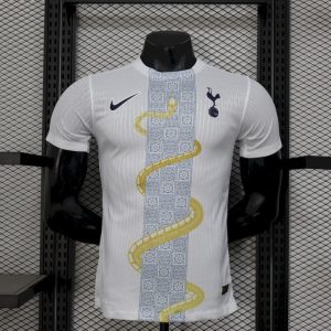Tottenham Hotspur 2025/26 White Gold Snake Edition Jersey Player Version