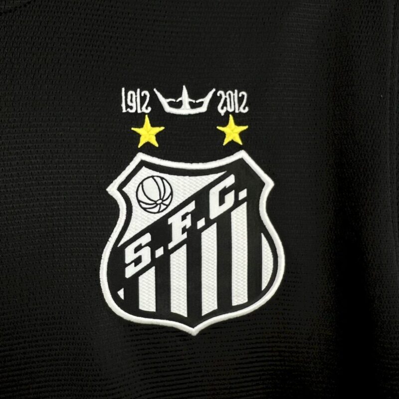 Santos 2011/12 Black Retro Jersey - Image 5