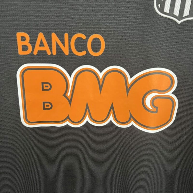 Santos 2011/12 Black Retro Jersey - Image 4