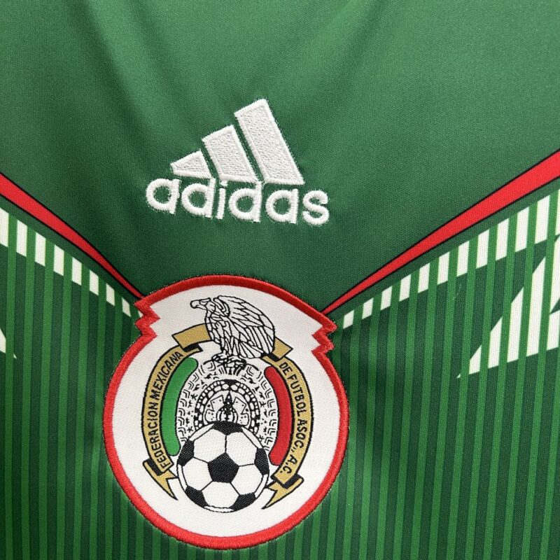 Mexico 2014 Home Retro Jersey - Image 6