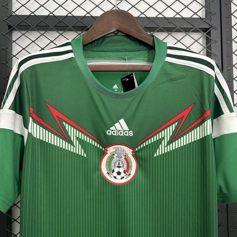 Mexico 2014 Home Retro Jersey - Image 4