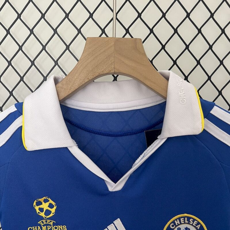 Chelsea 08/09 Champions League Home Kids Retro Jersey And Shorts - Image 8