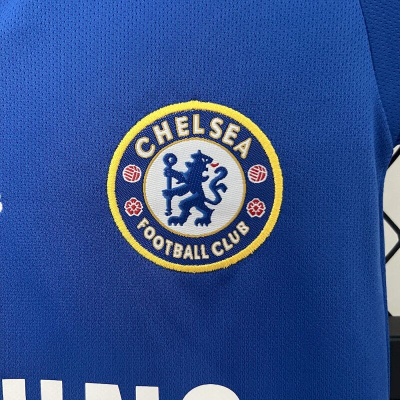 Chelsea 08/09 Champions League Home Kids Retro Jersey And Shorts - Image 3