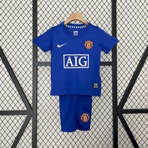 Manchester United 2008/09 Third Kids Retro Jersey And Shorts