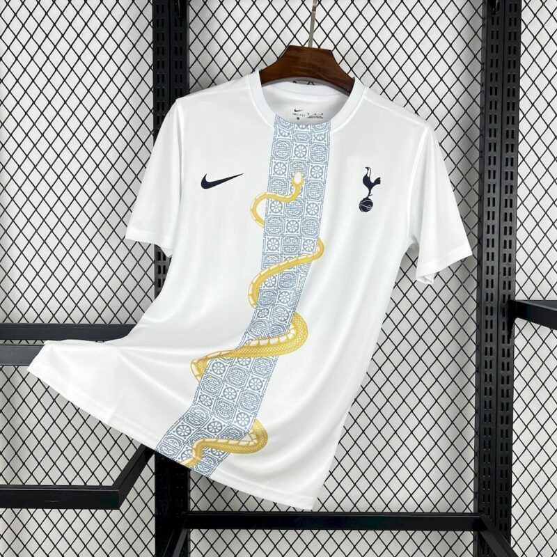 Tottenham Hotspur 2025/26 White Gold Snake Edition Jersey