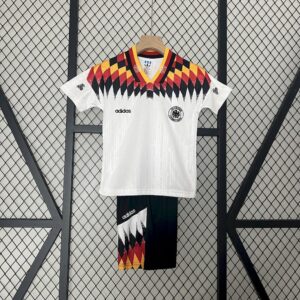 Germany 1994 Home Kids Retro Jersey And Shorts