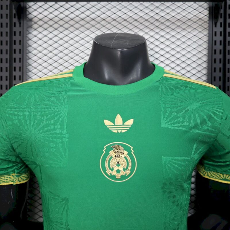 Mexico 2025/26 Gold-Green Special Edition Jersey Player Version - Image 5