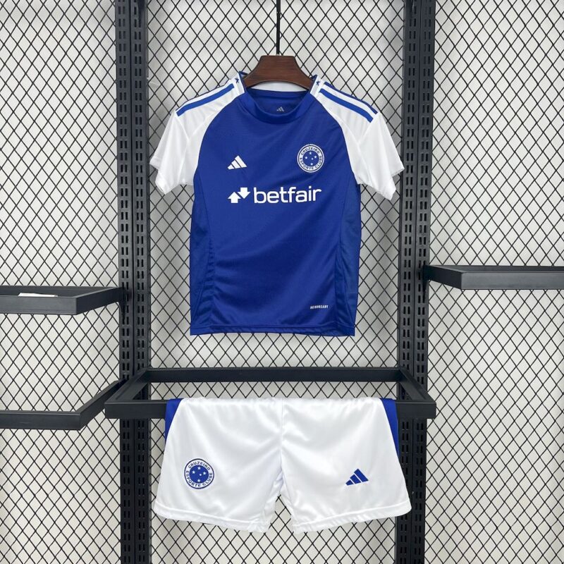 Cruzeiro 2025/26 Home Kids Kit