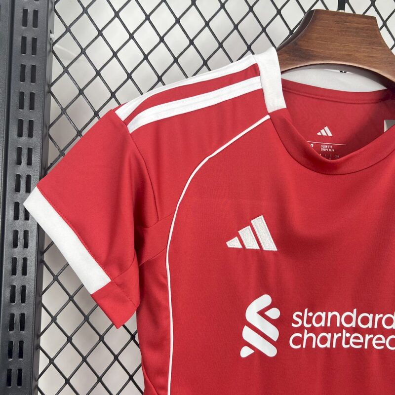 Liverpool 2025/26 Home Kids Kit - Image 5