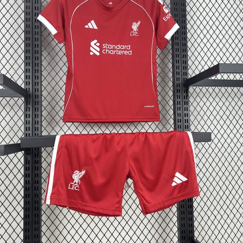 Liverpool 2025/26 Home Kids Kit - Image 3