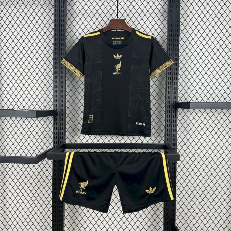 Mexico 2025/26 Gold- Black Kids Kit