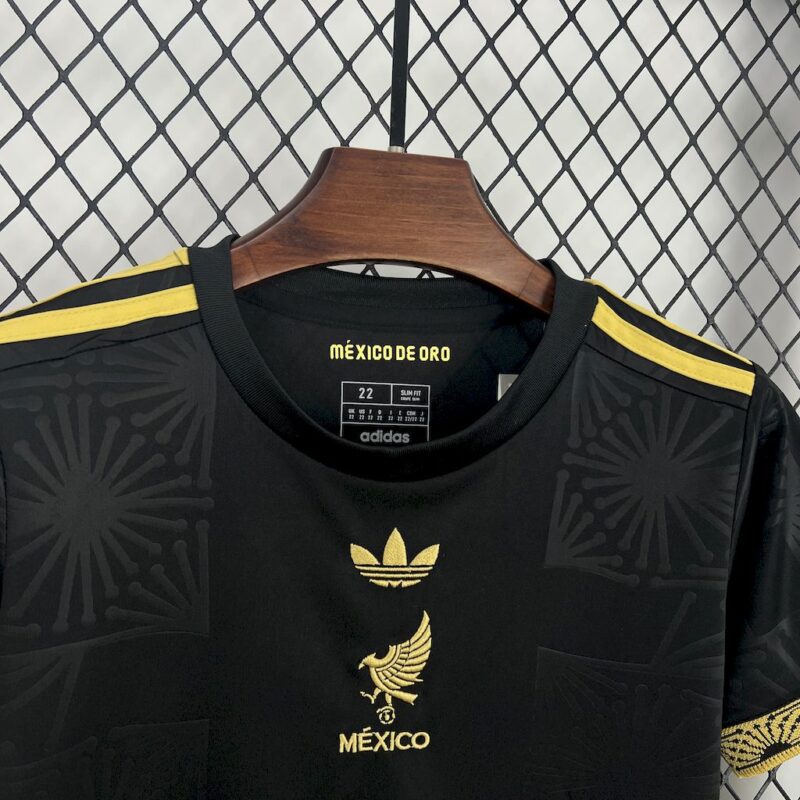 Mexico 2025/26 Gold- Black Kids Kit - Image 8