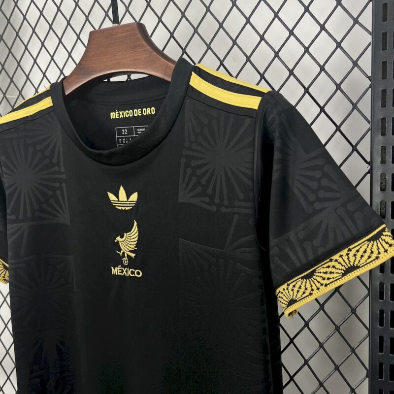 Mexico 2025/26 Gold- Black Kids Kit - Image 6