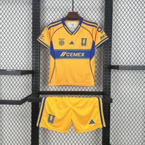 Tigres UANL 2025/26 Home Kids Ki