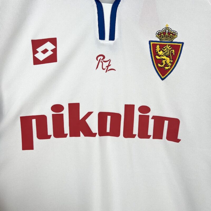 Real Zaragoza 2004 Home Retro Jersey - Image 4