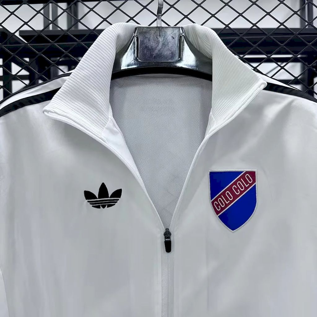 Colo Colo 2025 Anniversary White Windbreaker - Image 6