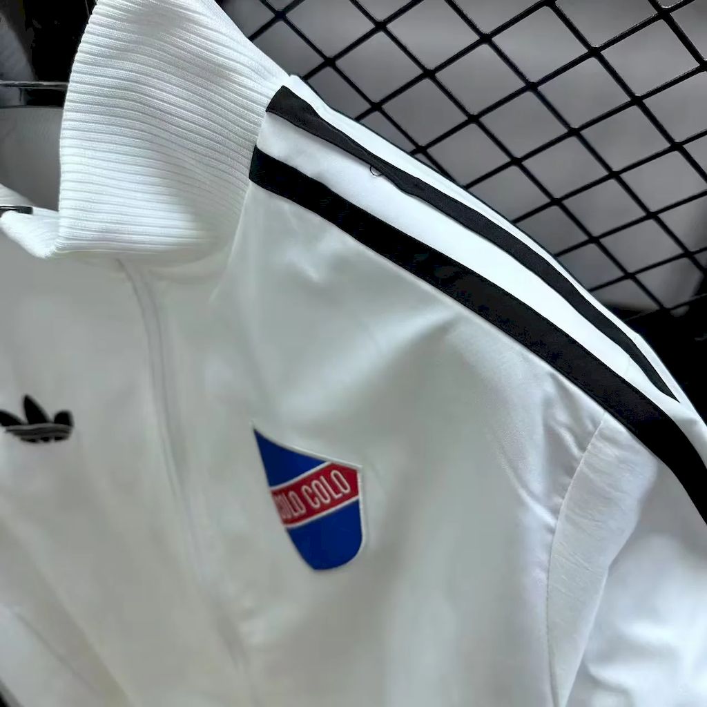 Colo Colo 2025 Anniversary White Windbreaker - Image 3