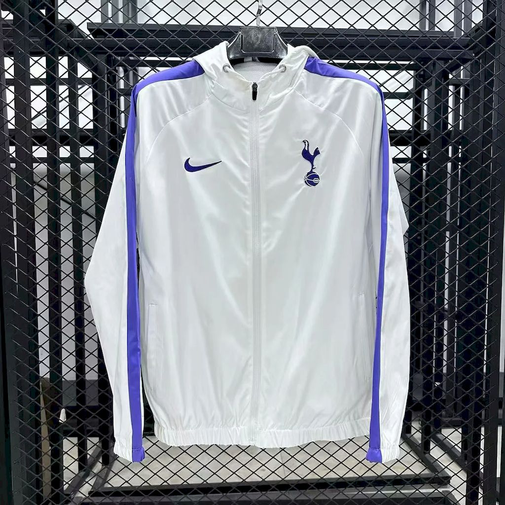 Tottenham Hotspur 2025 White Windbreaker