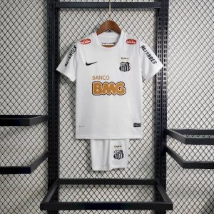 Santos 2011/12 Home Kids Retro Jersey And Shorts