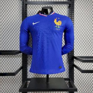 France 2024/25 Euro Home Long Sleeves Jersey Player Version