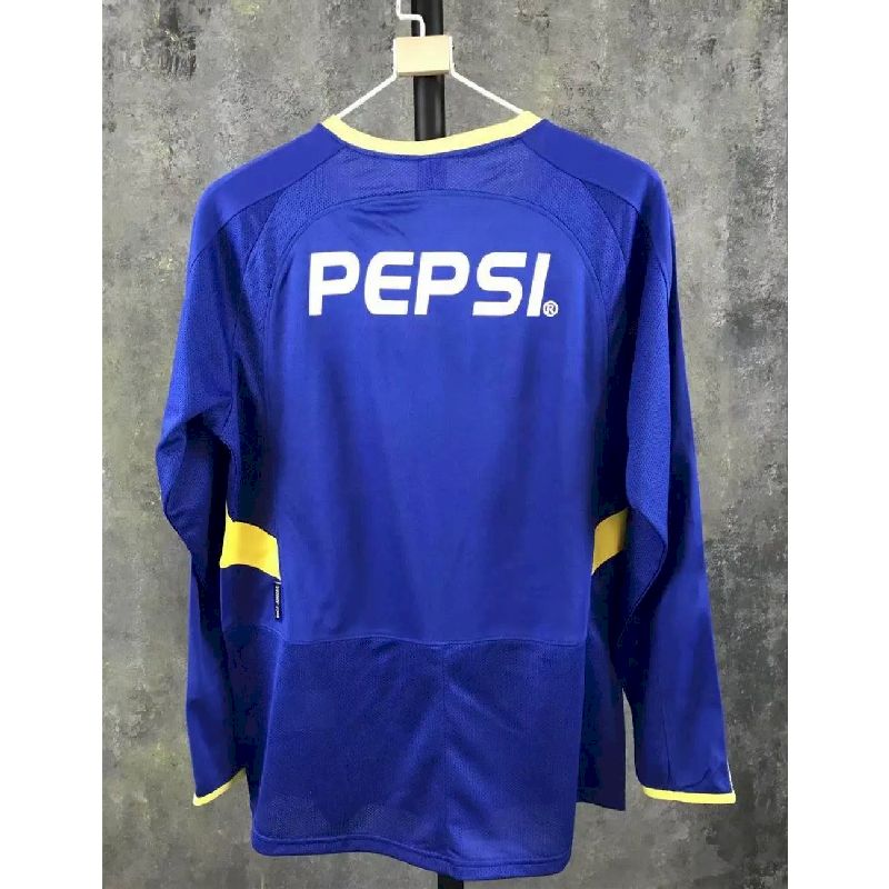 Boca Juniors 2003-2004 Home Long Sleeves Retro Jersey - Image 2