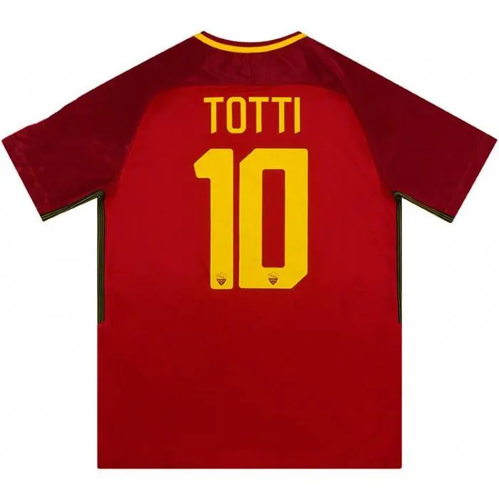 AS Roma 2017/18 Home Retro Jersey - Image 2