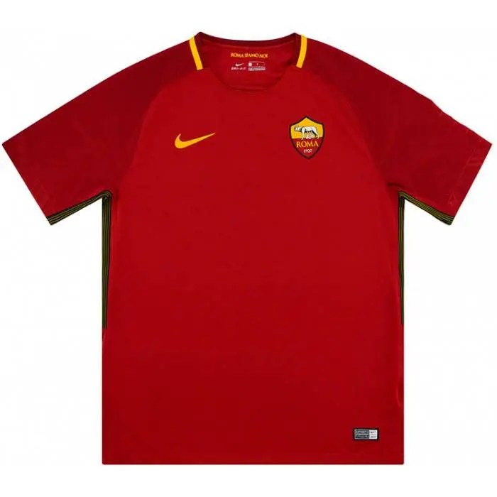 AS Roma 2017/18 Home Retro Jersey - Image 3