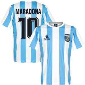 Argentina 1986 Maradona Home Retro Jersey
