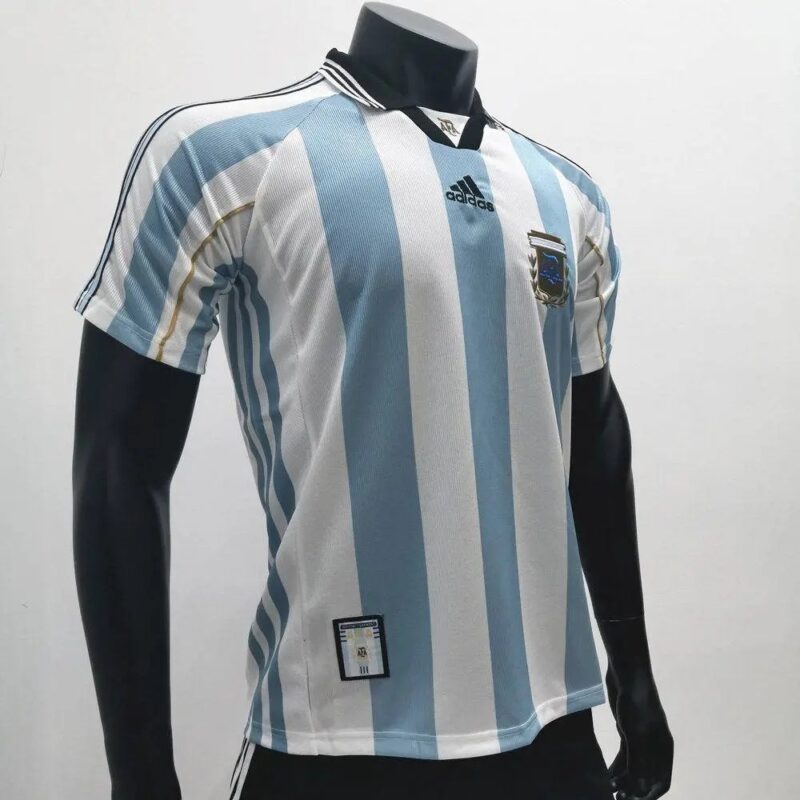 Argentina 1998 Home Retro Jersey - Image 5