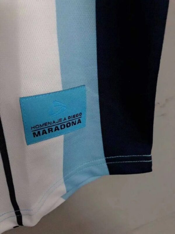 Argentina 2001 Diego Maradona Testimonial Retro Jersey - Image 5