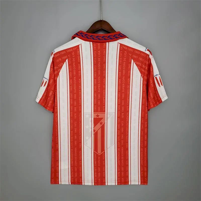 Atletico Madrid 1995/96 Home Retro Jersey - Image 8
